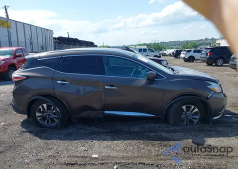 2017 Nissan Murano Sl из США, поврежденный, VIN 5N1AZ2MH9HN120380